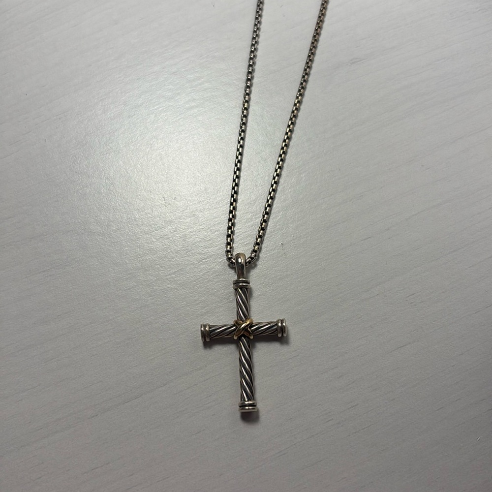 David Yurman Cable Cross Pendant